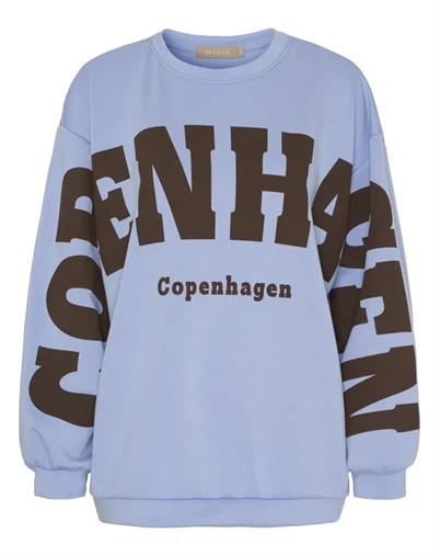 Marta Du Chateau - MDChibiscus Sweatshirt - Sky Blue